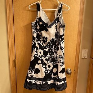 Nine West dress, black and white size 10